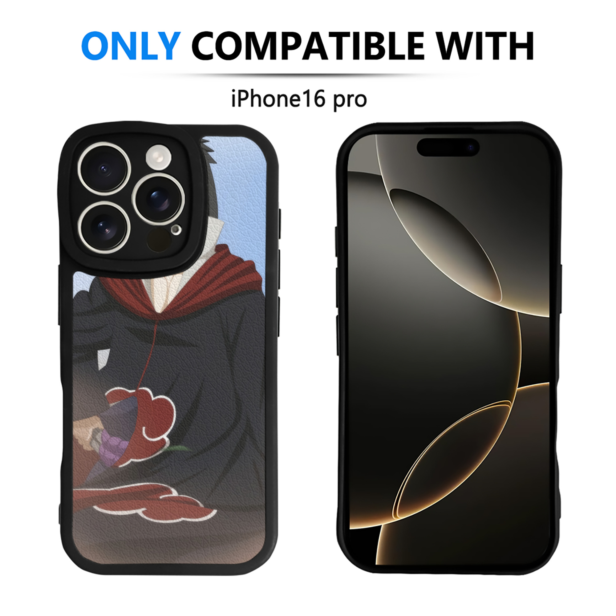 （画像用） NARUTO -ナルト- NARUTO -ナルト- 疾風伝 【iPhone 16シリーズ対応】シリコンスマホケース（レザー調） 材質：シリコン